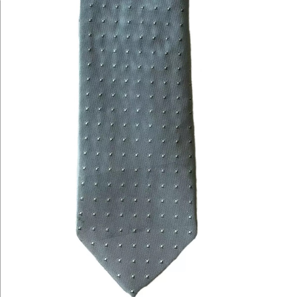 Kenneth Cole Reaction Men’s 100% Silk Skinny Tie Seafoam Blue Boxes 2.5 In Width